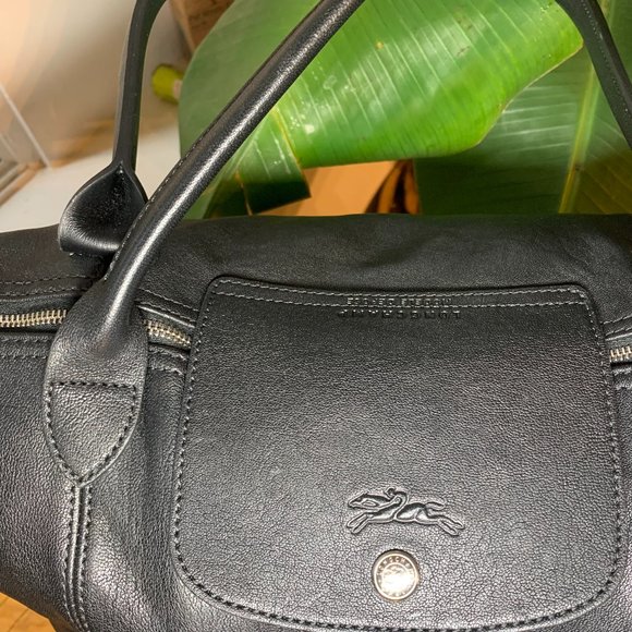 Longchamp "Le Pliage Cuir" Large Leather tote - Picture 7 of 10